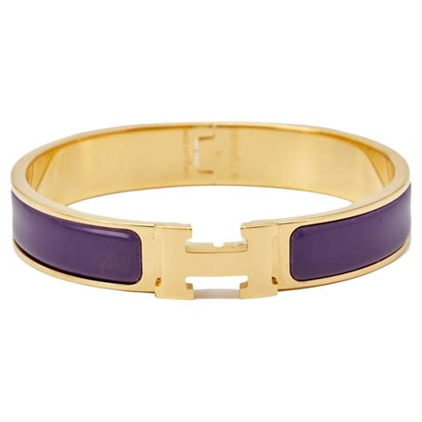 purple hermes bracelet